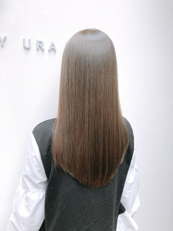 艶ロング　艶ベージュ　ヘアケア　髪質改善