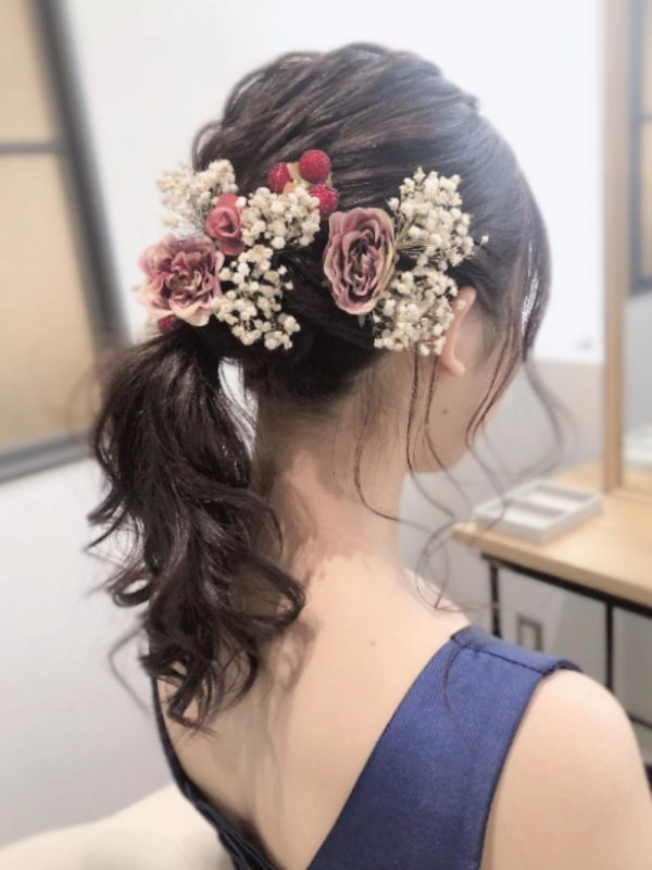 LEMO　卒業式　ヘアアレンジ　パーティ　ドレスヘア