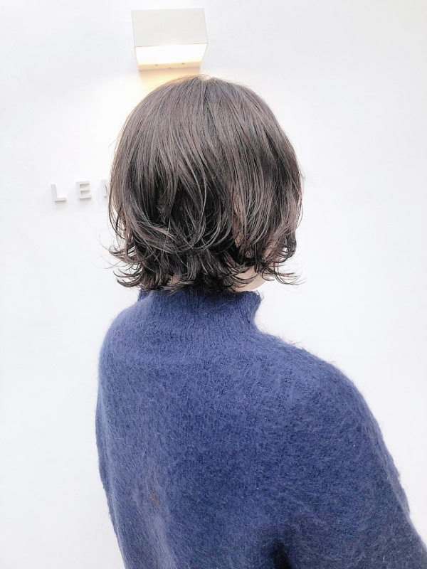 LEMO　ショートボブ　デジタルパーマ　小顔