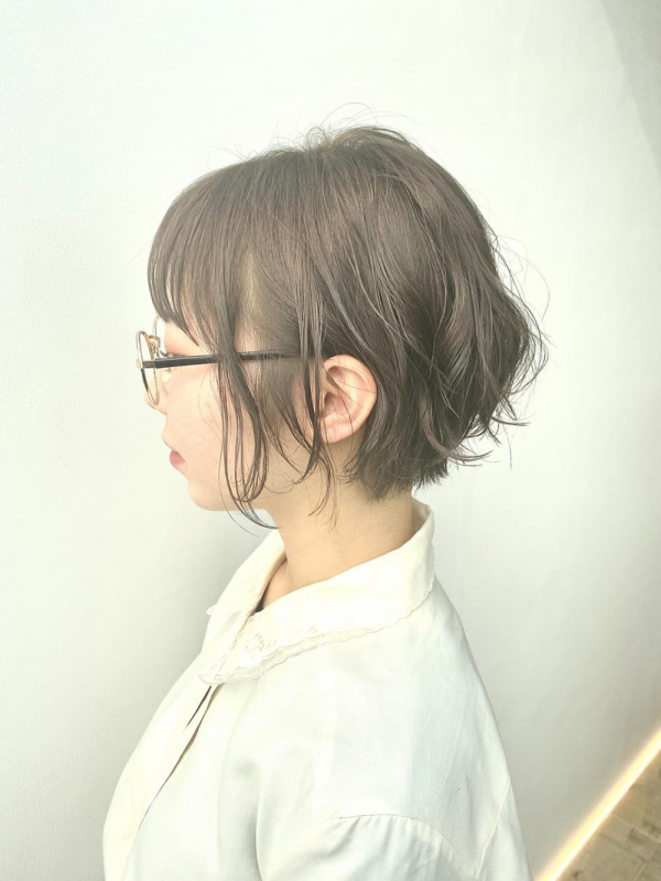 LEMO　前下がり　ハンサムショート　ゆるパーマ