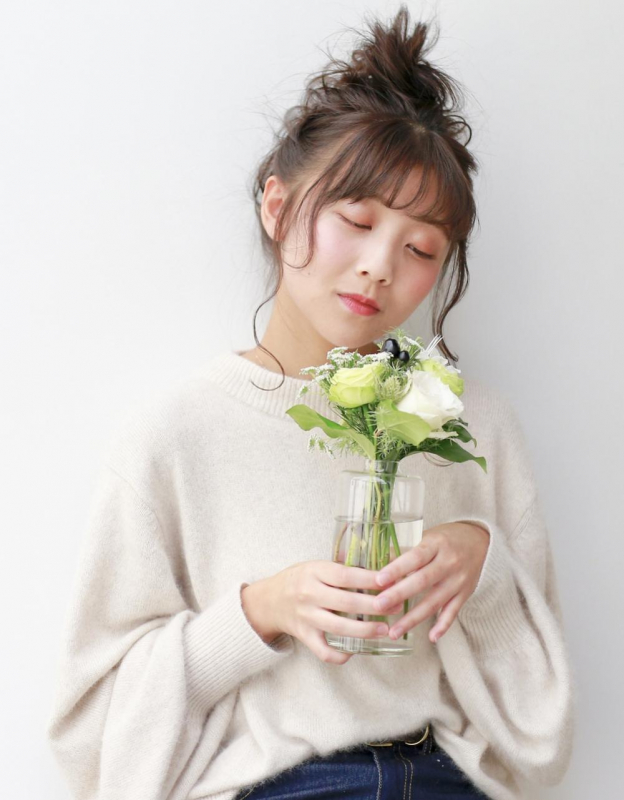 ニュアンスふわもこアレンジフルアップ