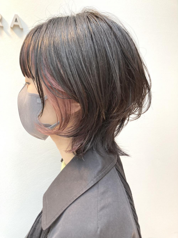 ウルフ◎   フェイスフレーミングピンクベージュ◎
